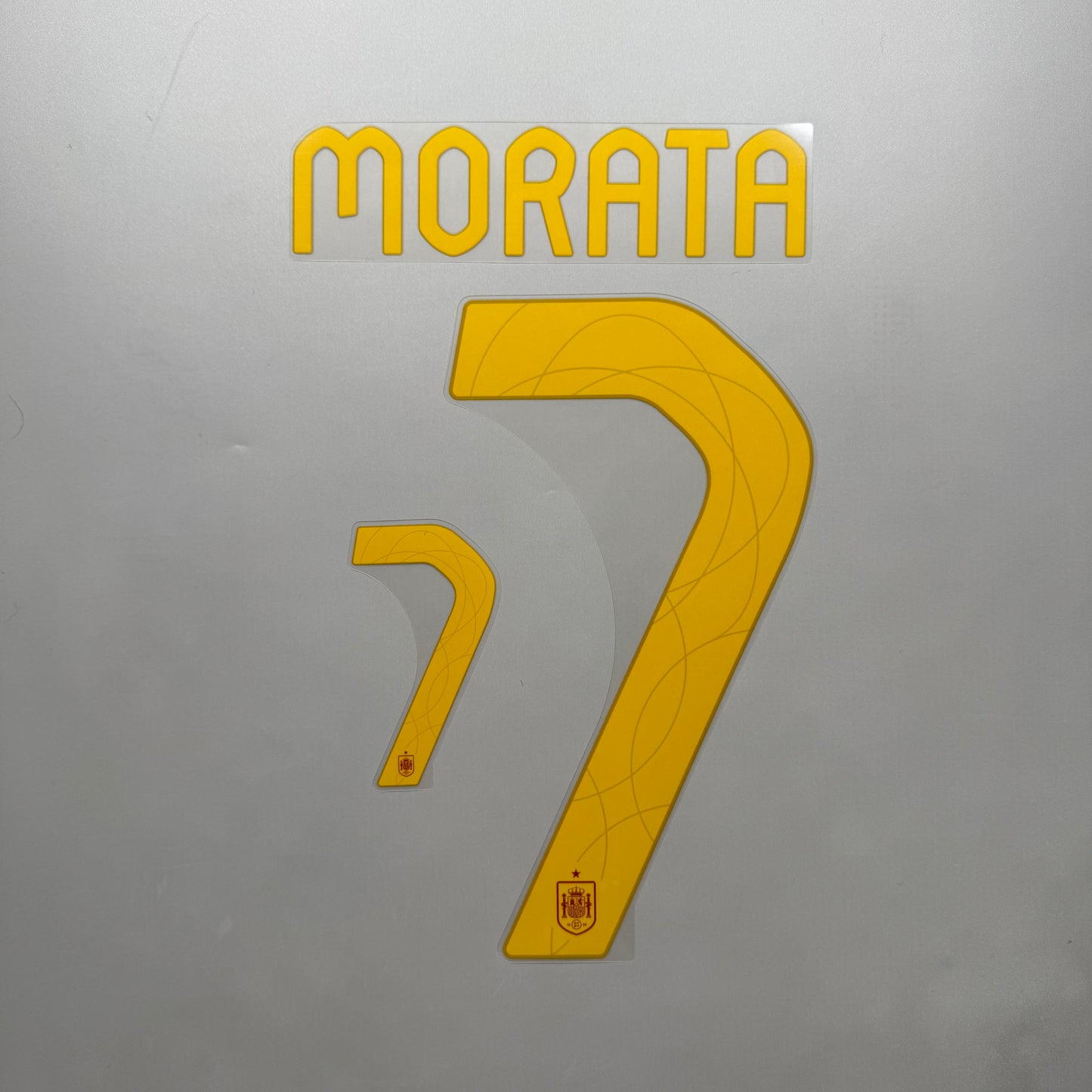 #7 Morata 2024 Spain Home Name & Number set Official