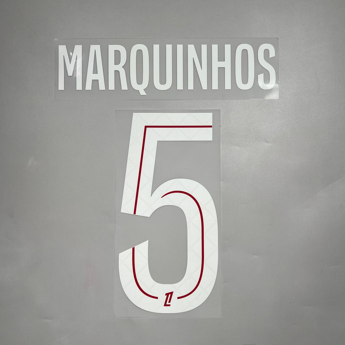 Official #5 Marquinhos 25/26 Paris Saint-Germain Home Ligue1 Font Full Patch set