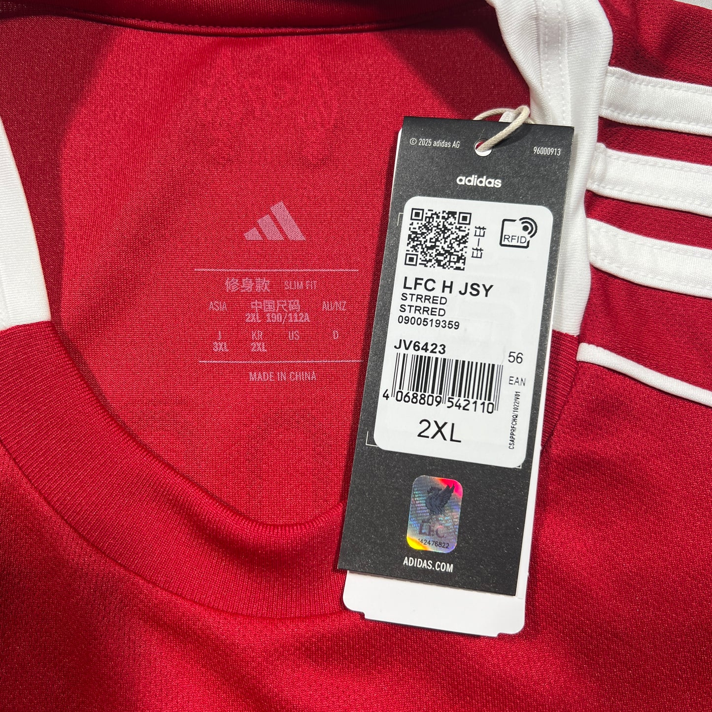 Official #8 Szoboszlai 25/26 Liverpool Home Stadium Shirt FA Cup Size L/XL(JP:3XL)