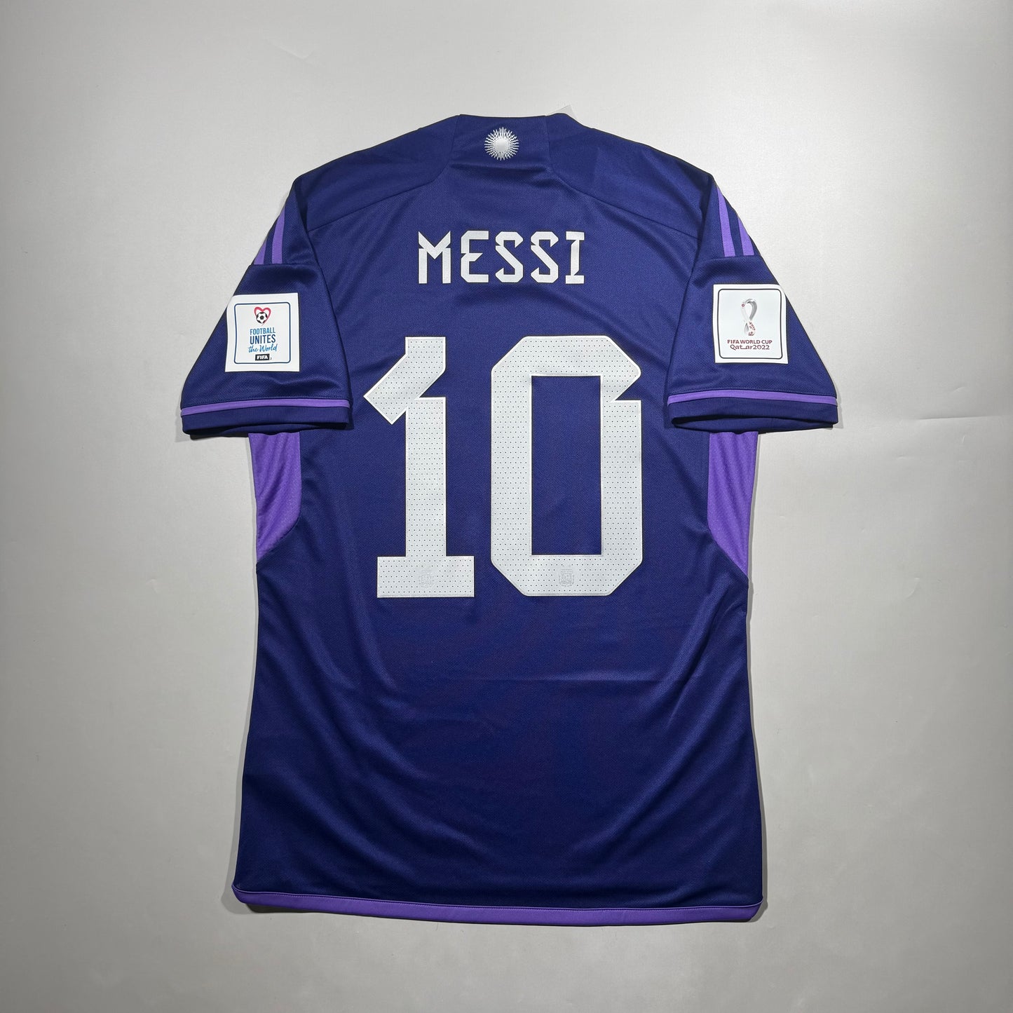 Official #10 Messi 2022 Argentina Away Stadium Shirt Qatar World Cup Argentina vs Poland