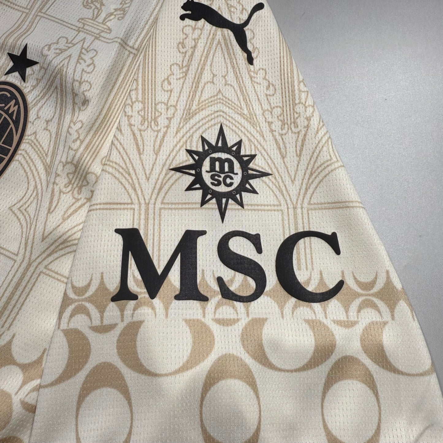 Official #10 Rafa Leao 23/24 AC Milan×Pleasures 4th Stadium Shirt Size L