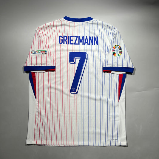 Official #7 Griezmann 2024 France Away Authentic Shirt Size XL