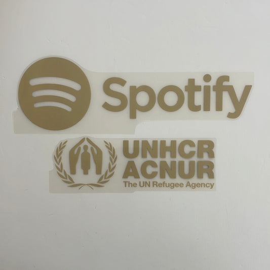 22-23 Barcelona Home Spotify + UNHCR ACNUR Patch set