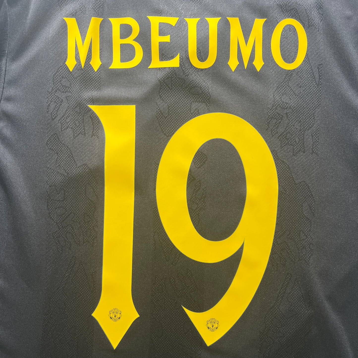 Official #19 Mbeumo 25/26 Manchester United 3rd Authentic Shirt Size M(JP:XL)