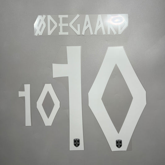 Official #10 Odegaard 2026 Norway Away Name & Number set
