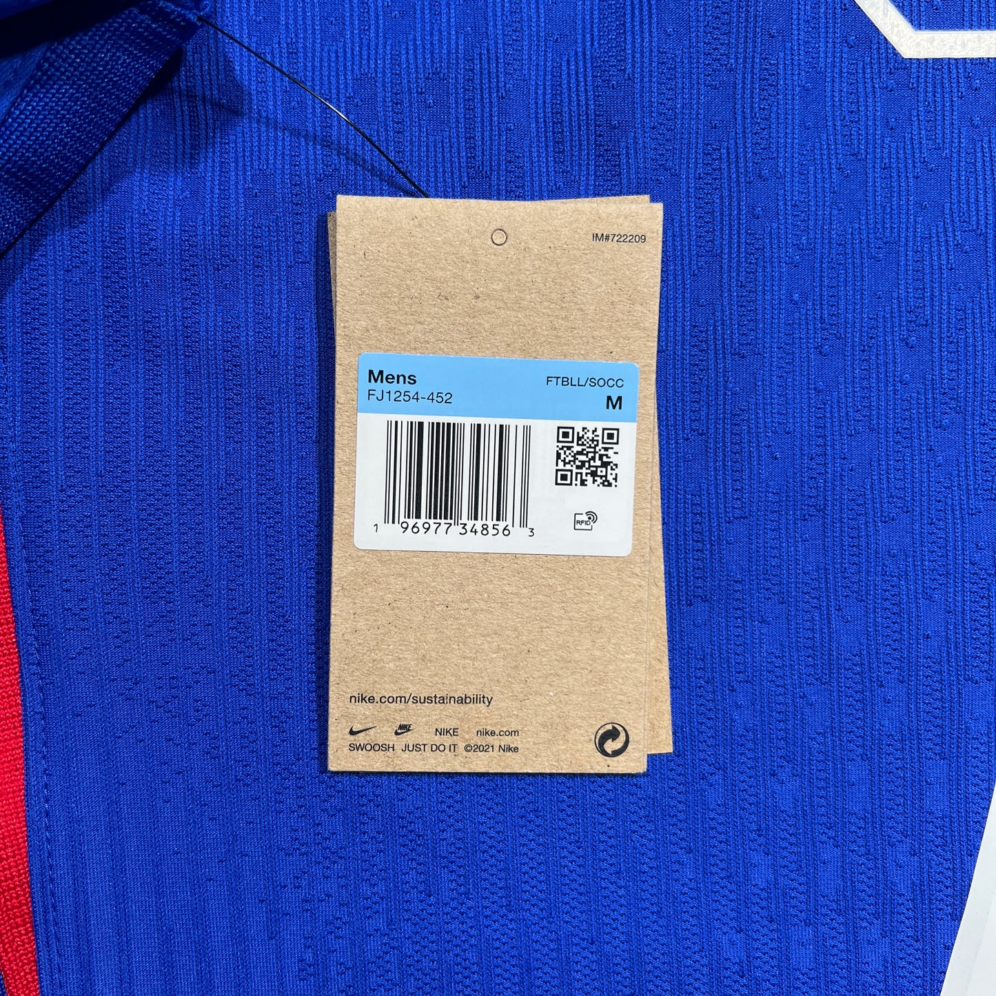 Official 2024 France Home Authentic Shirt Euro 2024 Last Dance Size M
