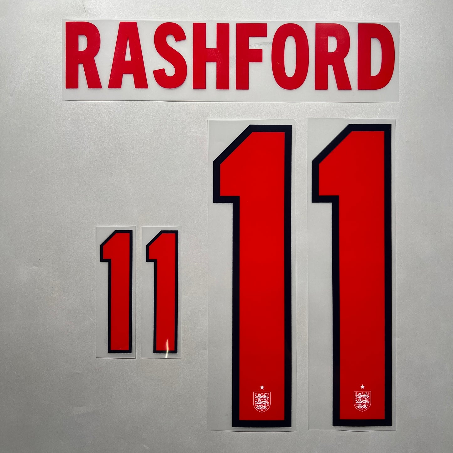 Official #11 Rashford 2026 England Home Name & Number set