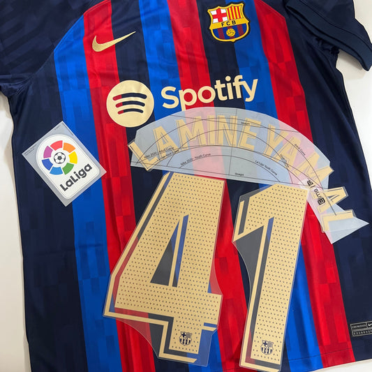 LAMINE YAMAL 22-23 Barcelona Home Fan Issue DEBUT