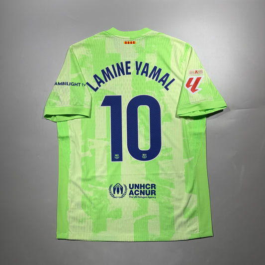 Official #10 Lamine Yamal 25/26 FC Barcelona 3rd Authentic Shirt La Liga