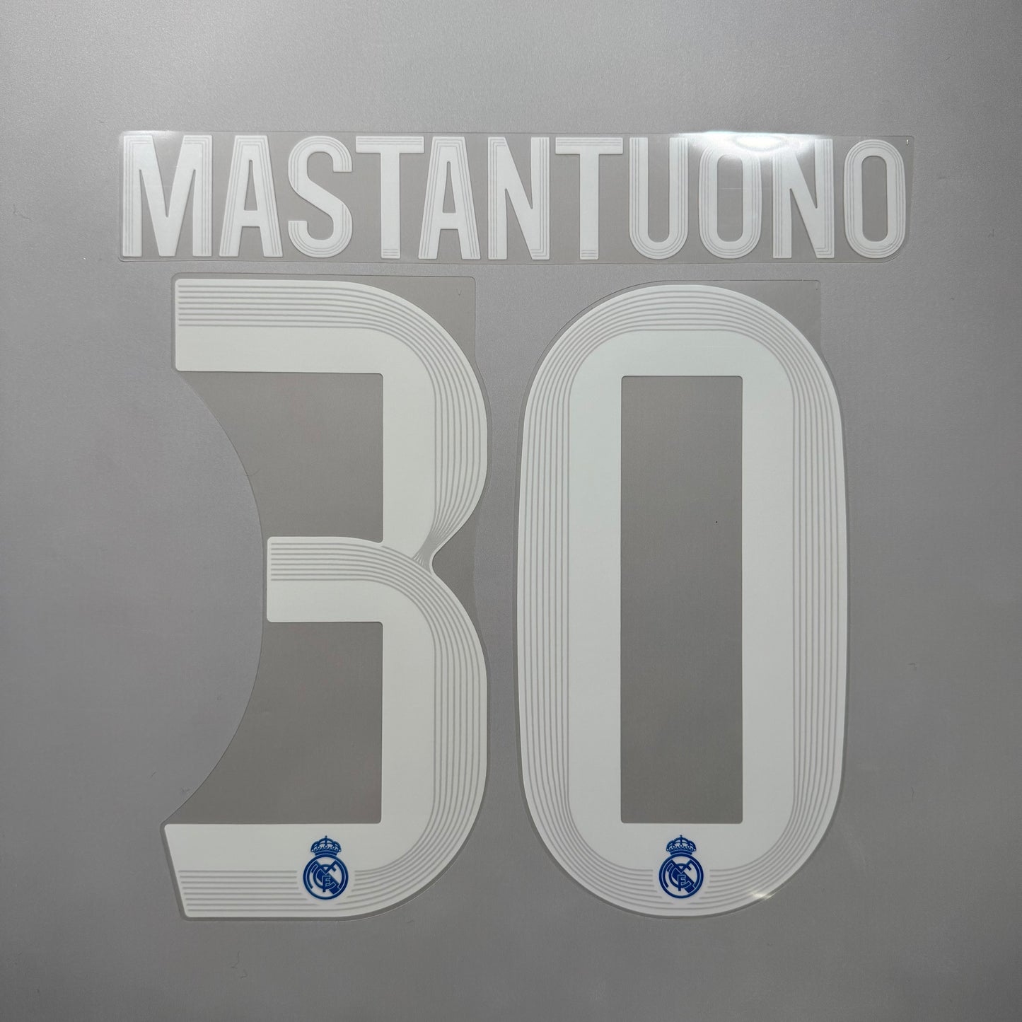 #30 Mastantuono 25/26 Real Madrid 3rd Name and Number set Official