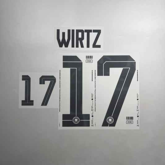 Official #17 Wirtz 2026 Germany Home Name & Number set