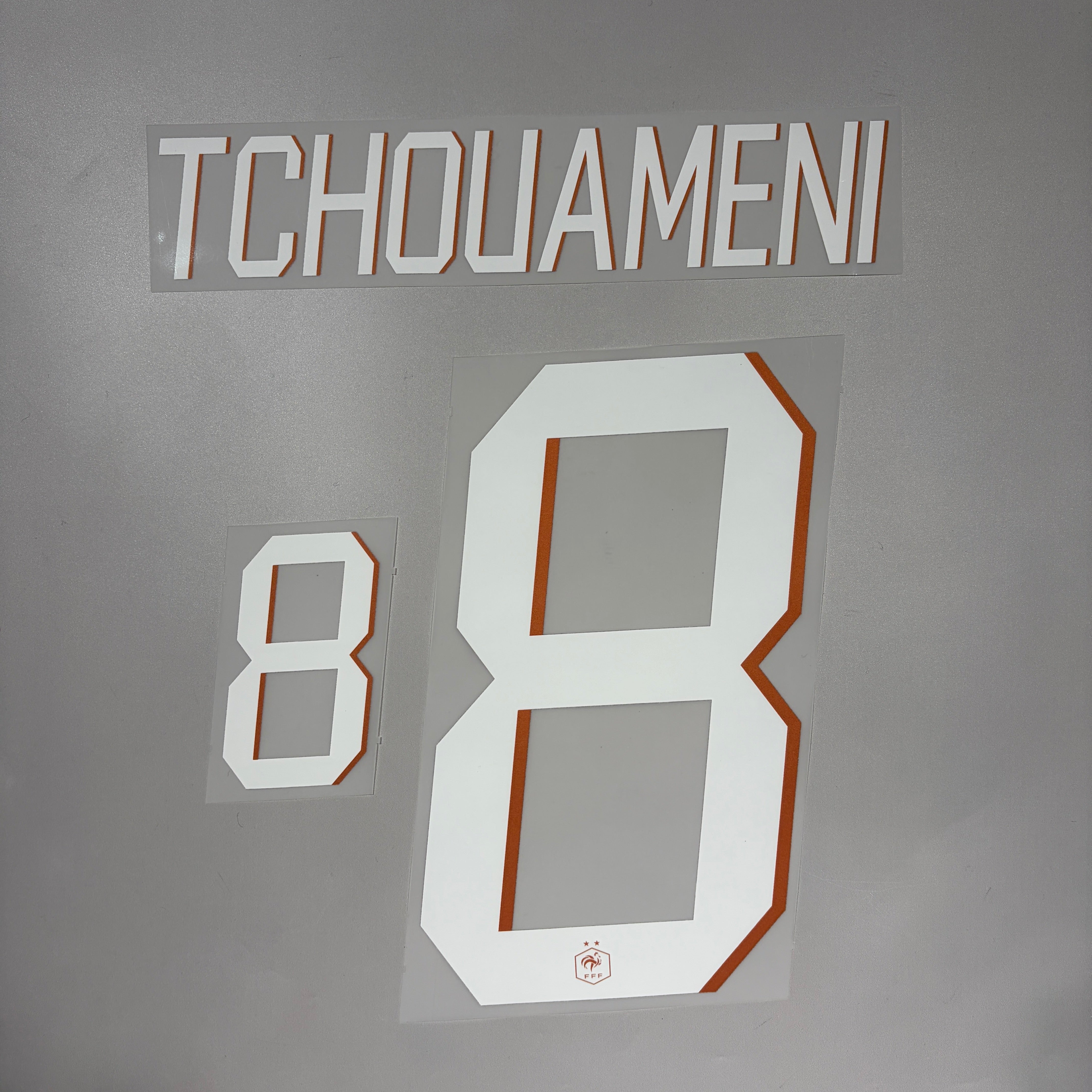 Official #8 Tchouameni 2026 France Home Name & Number set – Kit of