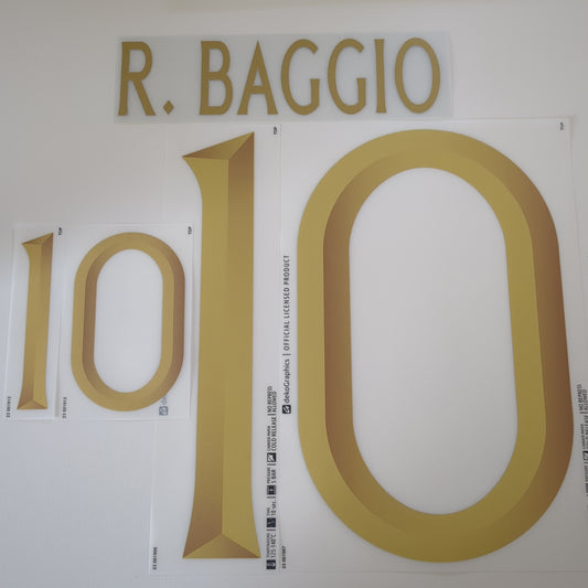 23-24 Italy 125th  #10 R.BAGGIO Name and Number set