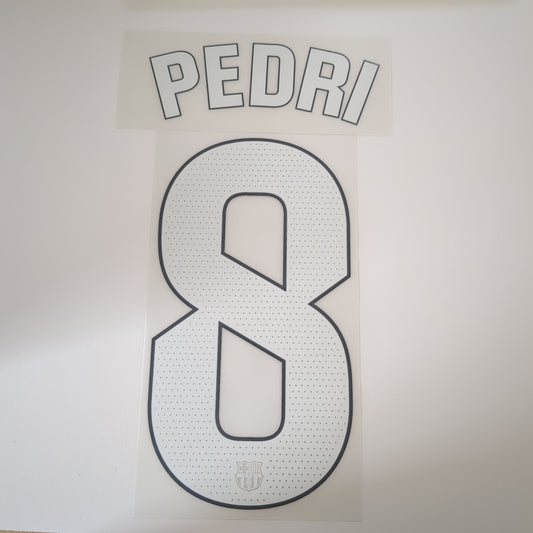 23-24 FC Barcelona Home  #8 PEDRI Name and Number set