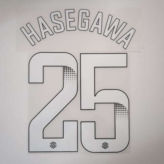 23-24 Manchester City HOME #25 HASEGAWA Name and Number set