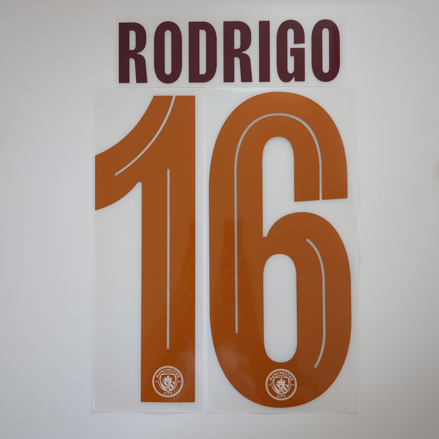 23-24 Manchester City AWAY #16 RODRIGO Name and Number set