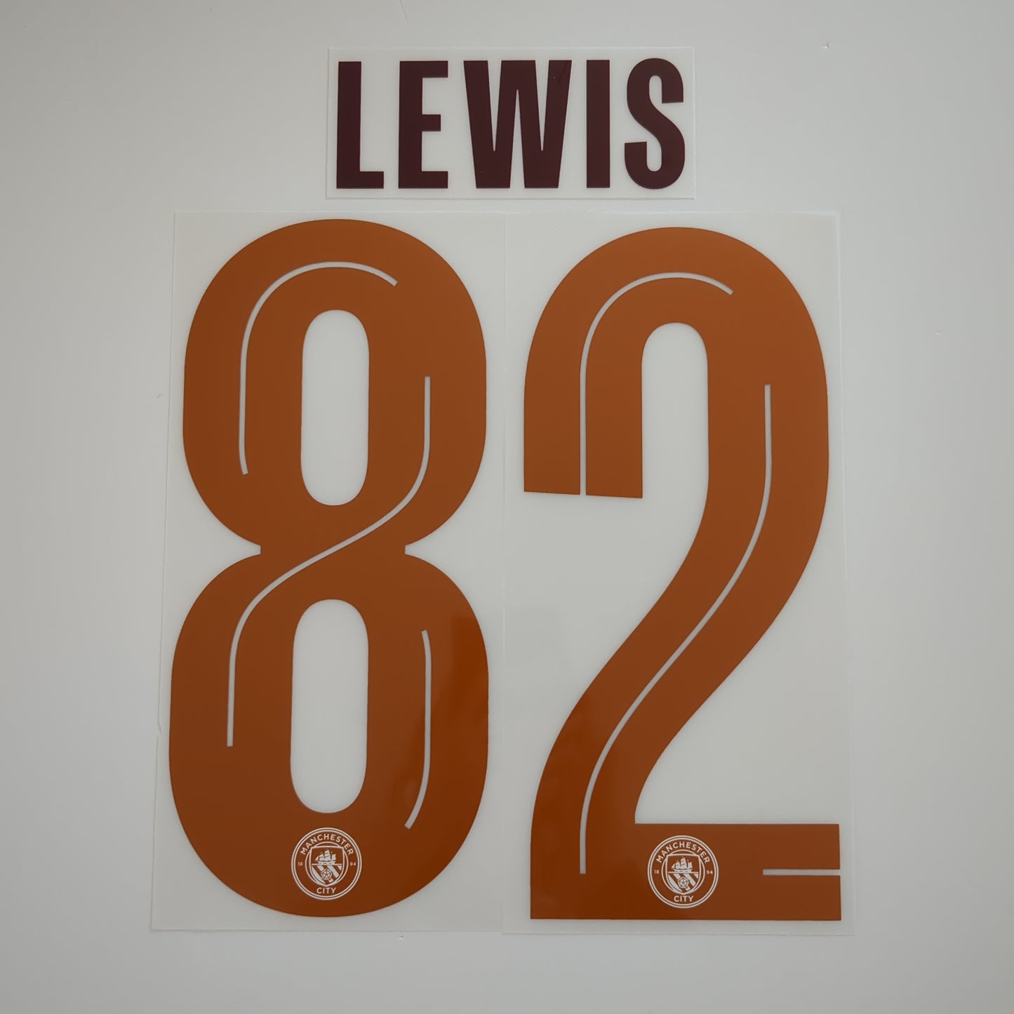 23-24 Manchester City AWAY #82 LEWIS Name and Number set