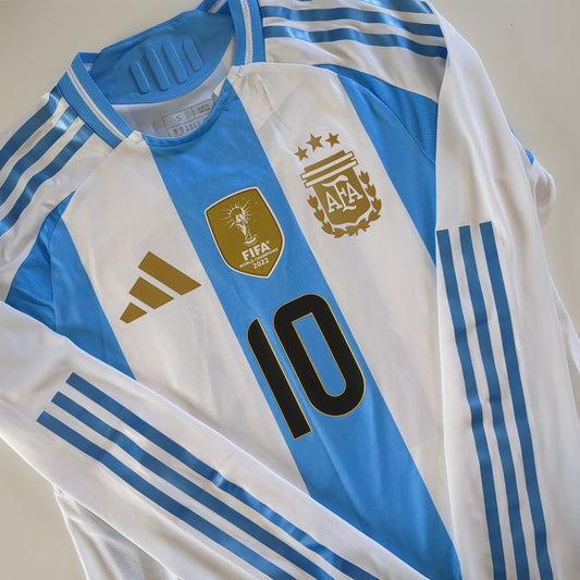 MESSI | 24-25 Argentina Home Long Sleeve Player Issue