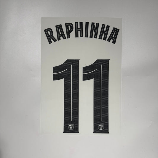 #11 Raphihna 25/26 FC Barcelona Away Name & Number set
