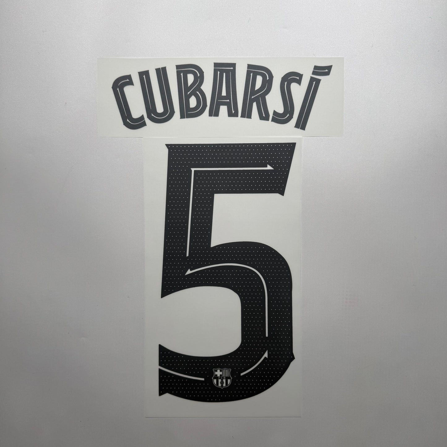 #5 Cubarsi 25/26 FC Barcelona Away Club Name & Number set Official