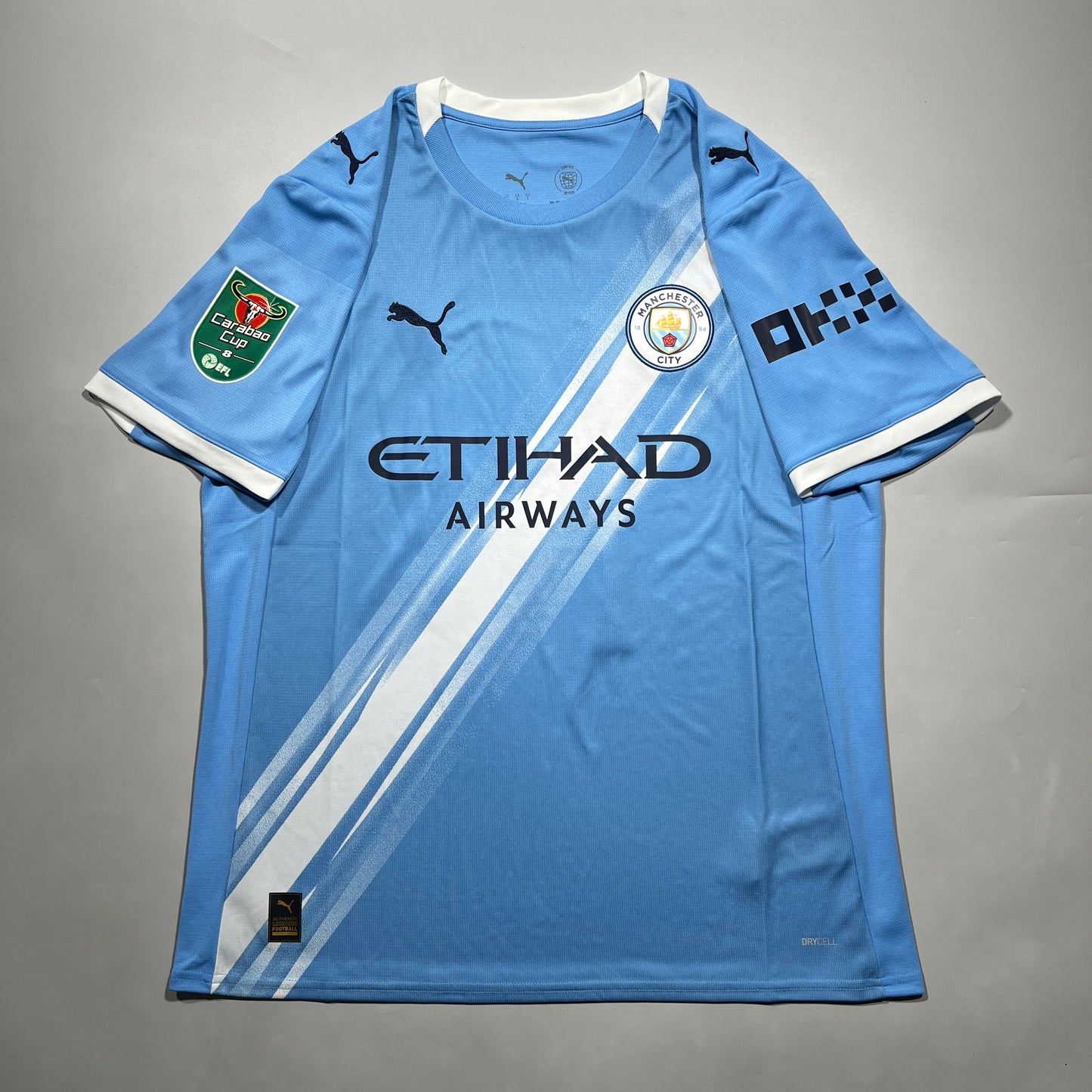 Official #10 Cherki 25/26 Manchester City Home Stadium Shirt Carabao Cup Size L