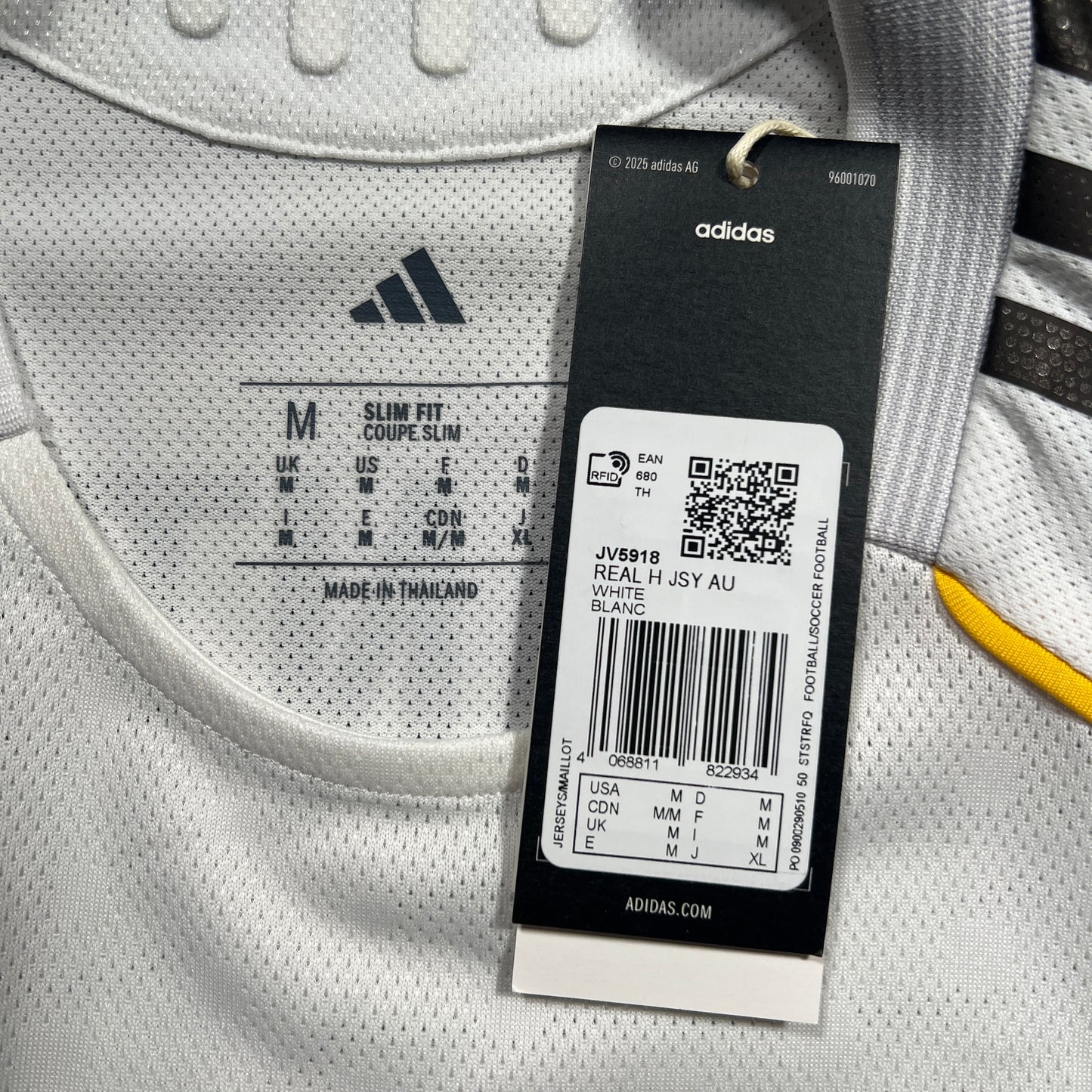 Official #30 Mastantuono 25/26 Real Madrid Home Authentic Shirt Champions League Size M(JP:XL)