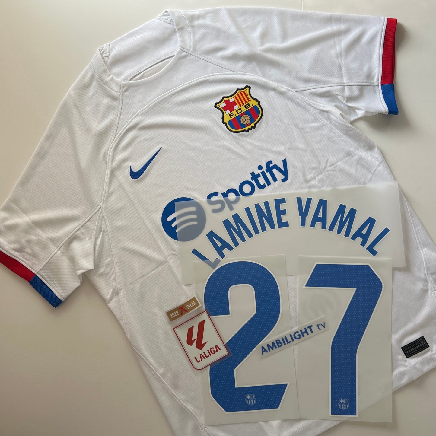 LAMINE YAMAL 23-24 Barcelona Away Fan Issue