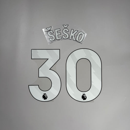 #30 Sesko | 25-26 Manchester United Home Name and Number set