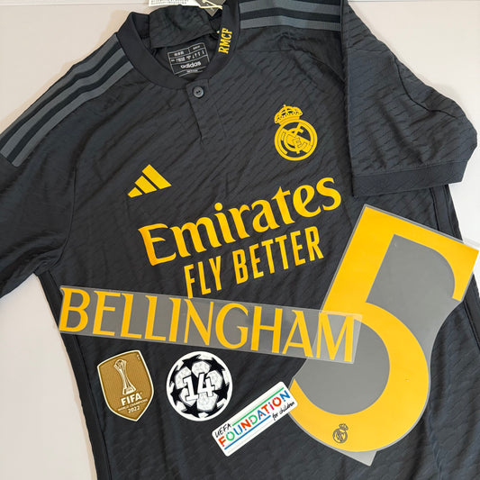 #5 Bellingham | 23‐24 Real Madrid 3rd Authentic Shirts
