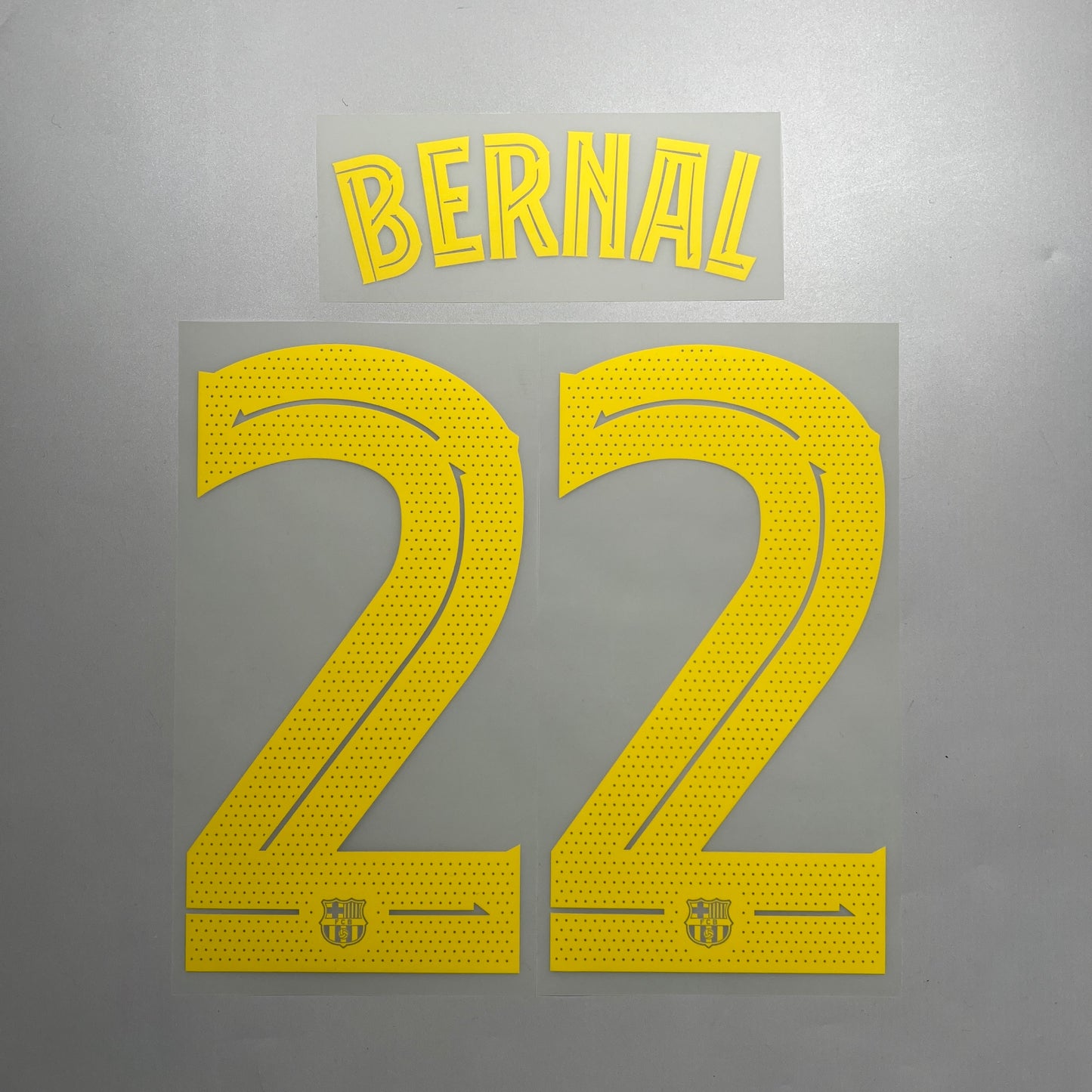 Official #22 Bernal 25/26 FC Barcelona Home Name & Number set Club