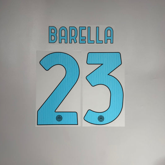 #23 Barella | 25-26 Inter Milan HOME Name & Number set