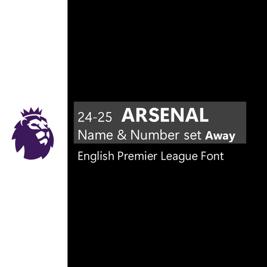 24-25 Arsenal Away League Font