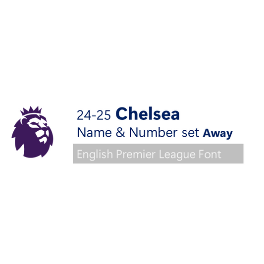 24-25 Chelsea Away English Premier League Font