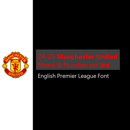 24-25 Manchester United 3rd Cup Font