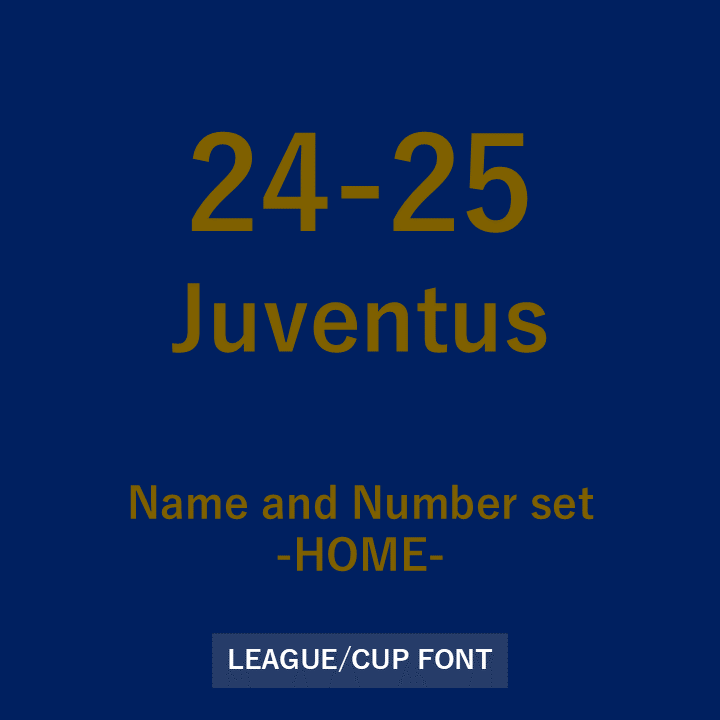 [Pre-Order] 24-25 Juventus 3rd League Font