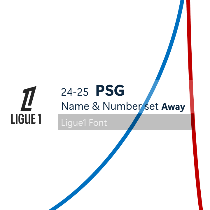 24-25 PSG Away League Font