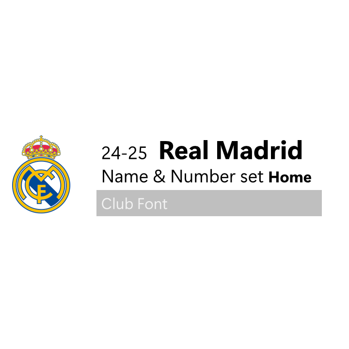 24-25 Real Madrid Home