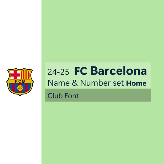 24-25 Barcelona 3rd League Font