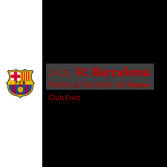 24-25 Barcelona Away Club Font