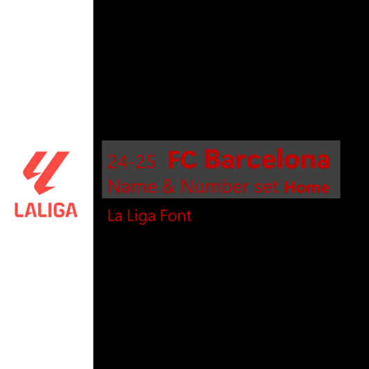 24-25 Barcelona Away League Font