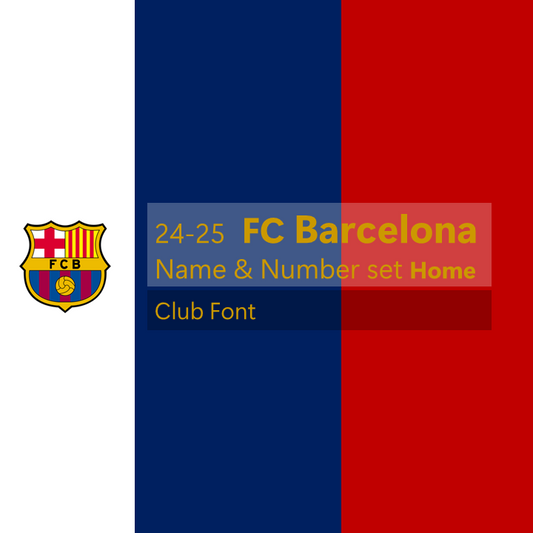 24-25 FC Barcelona HOME Club Font