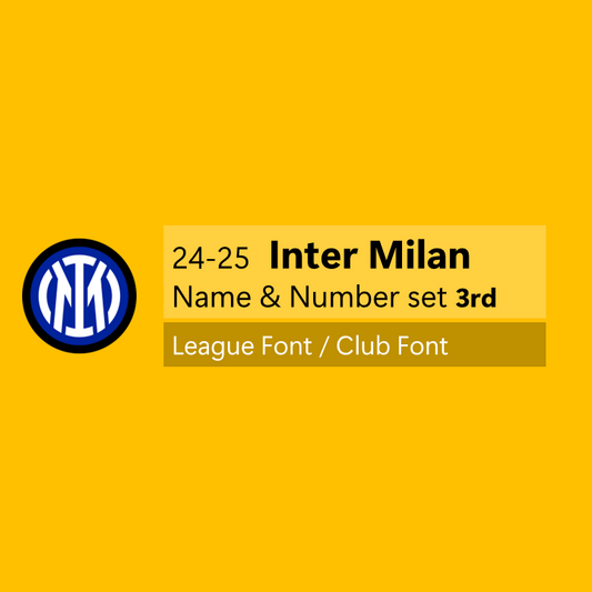 24-25 Inter Milan 3rd Cup Font