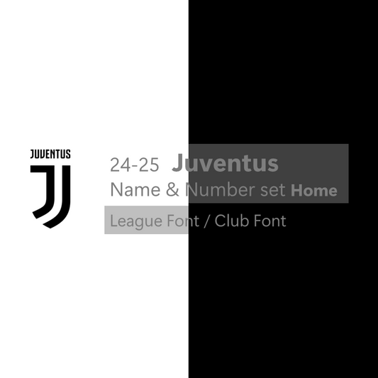 24-25 Juventus Home League/Club Font