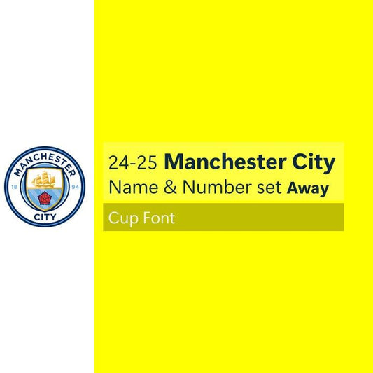 24-25 Manchester City Away CUP FONT