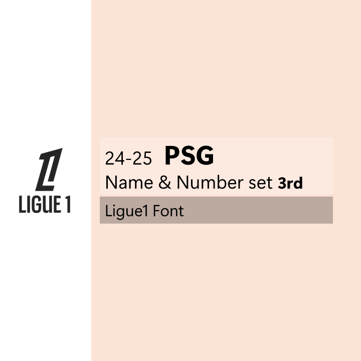 24-25 PSG 3rd League Font