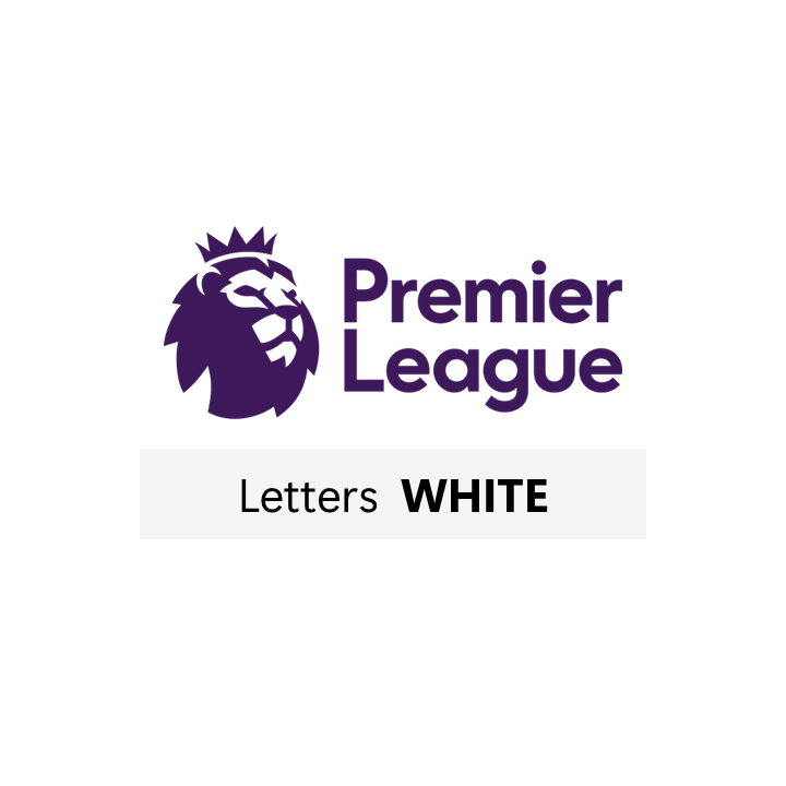 23-25 Premier League Letters WHITE