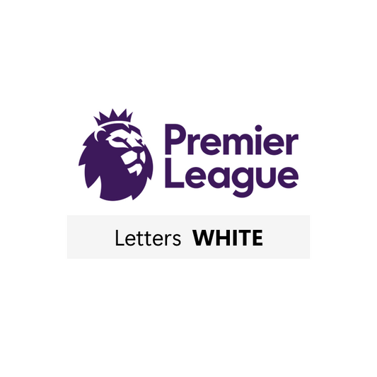 23-26 Premier League Letters WHITE