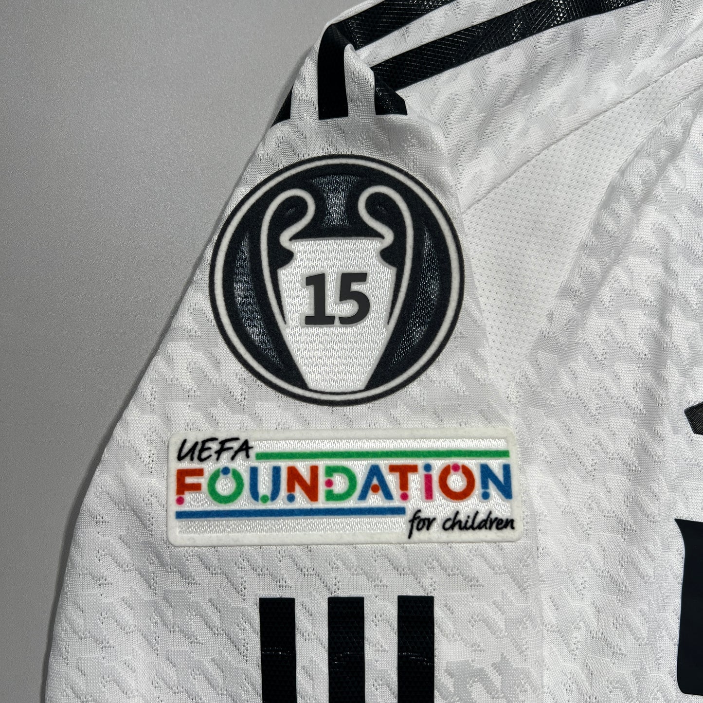 Official #5 Bellingham 24/25 Real Madrid Home Authentic Shirt Long Sleeve UCL Size M (JP:XL)