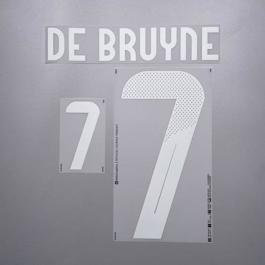 #7 De Bruyne 2024 Belgium Away Name &Number set Official