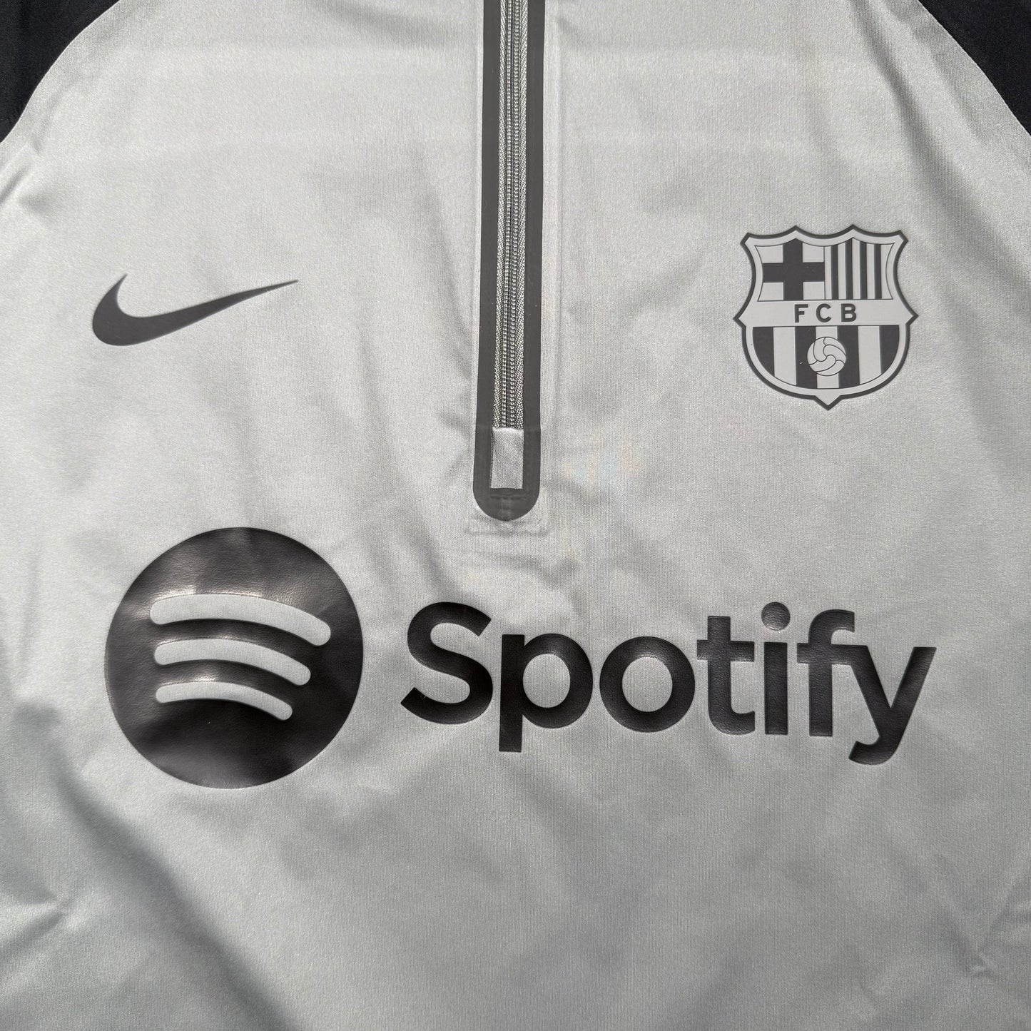 Official Barcelona Training Shirt Storm-FIT Strike Drill Winter Warrior - Steel + Pants set